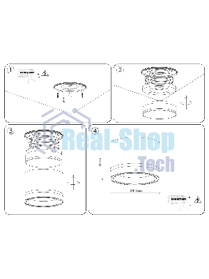 Накладной точечный светильник TU5530 WH белый IP20 GX70 D120*87