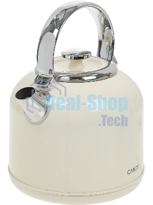 Чайник электрический Candy CK-205 слоновая кость, 1.7 л, 2200 Вт, скрытый нагревательный элемент