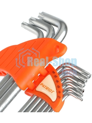 Набор ключей PATRIOT SKТ-9L, TORX, длинные, T10-T50, CRV, 9 шт