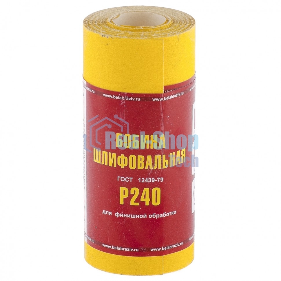 Шкурка Россия на бумажной основе,LP41C,зерн. Р240,мини-рулон 75634