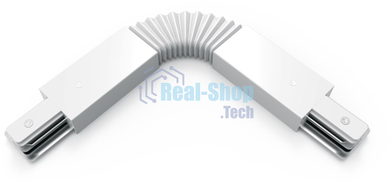 Коннектор для трековых шинопроводов Gauss гибкий (I) белый