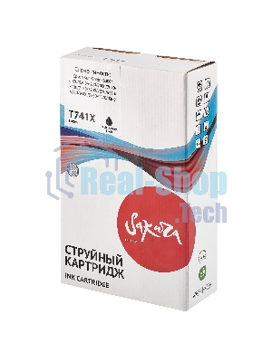 Контейнер с чернилами Sakura C13T741X00 (T741X BK) для Epson, черный, 1000 мл.