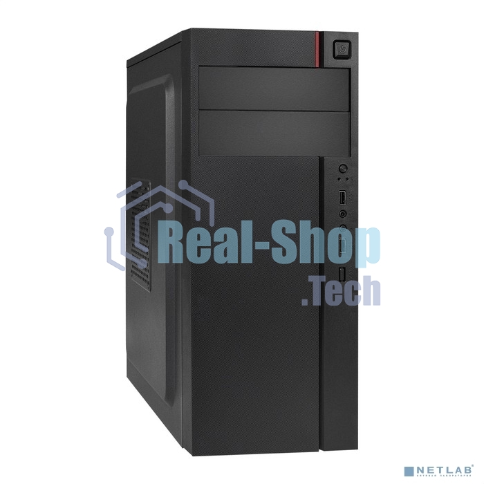 Компьютерный корпус Miditower ExeGate AA-440-AA400 (ATX, AA400 8 см, 2*USB, аудио)