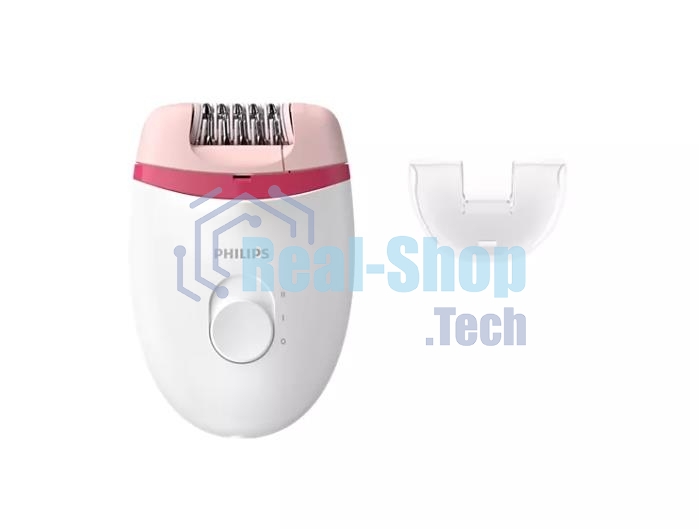 Эпилятор Philips BRE235/00 скор.:2 насад.:1 от электр.сети белый/розовый