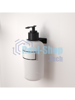 Держатель дозатора для жидкого мыла и шампуней Rexant на 1 флакон настенный, черный