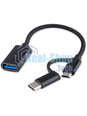 Адаптер USB OTG Type-C (CM/AF)