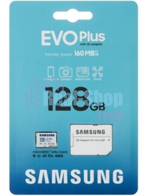 Флеш карта Samsung MICRO SDXC EVO+ 128Gb V10 W/A MB-MC128SA/EU