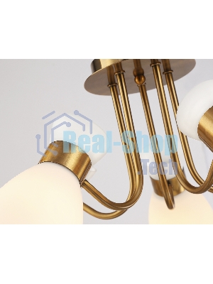 Светильник Ambrella light TR3218/5 GD/FR золото/белый матовый E27*5 max 40W D580*290