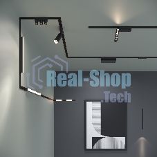 Трековый светильник Flat Magnetic 10W 4000K Vision (чёрный) 85088/01