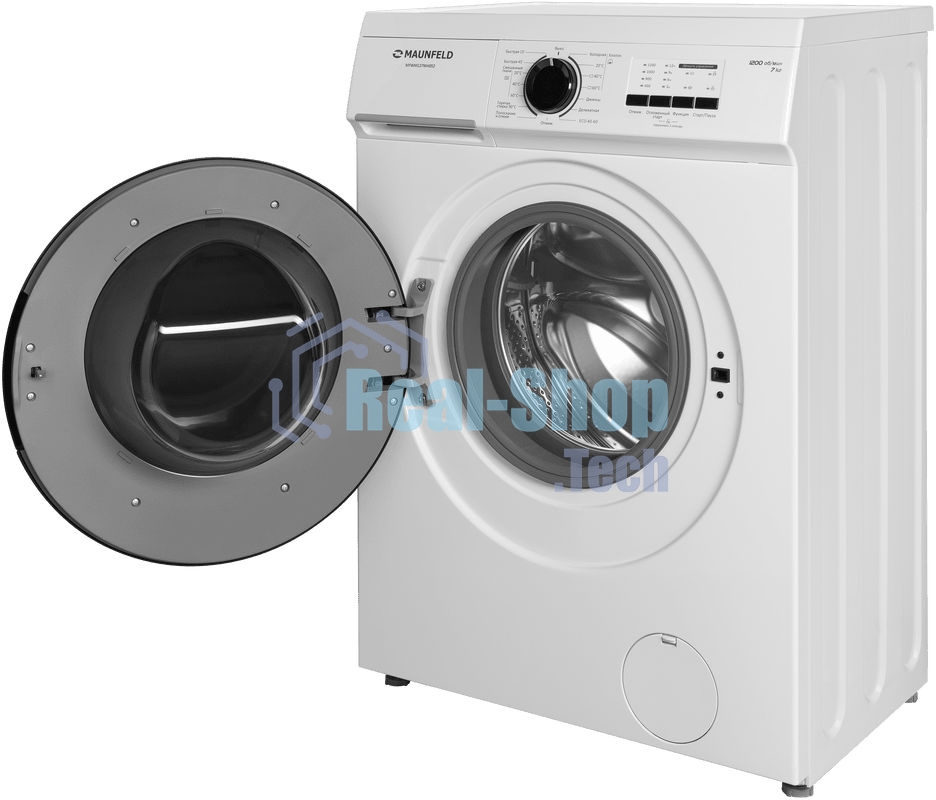 Стиральная машина Maunfeld MFWM127WH052 белый, загрузка фронтальная 7 кг, 1200 об/мин., класс: А+++