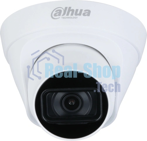 Камера видеонаблюдения Dahua DH-IPC-HDW1230T1P-A-0280B-S6, IP, 2 Мп, 2.8 мм, белая