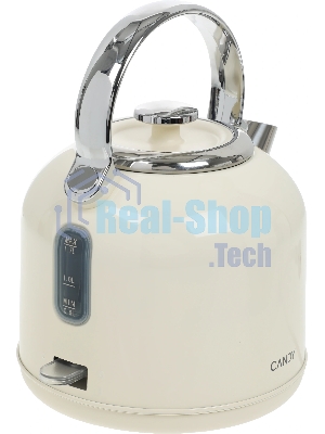 Чайник электрический Candy CK-205 слоновая кость, 1.7 л, 2200 Вт, скрытый нагревательный элемент