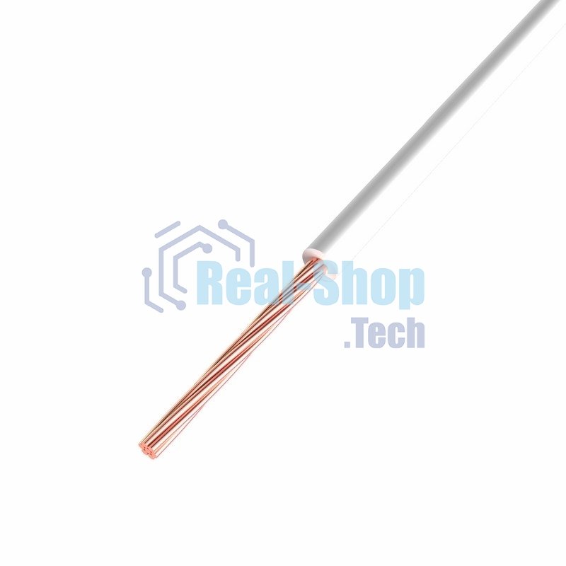 Провод ПГВА Rexant 1х0.75 мм², Cu, белый, бухта 200 м