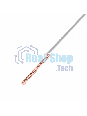 Провод ПГВА Rexant 1х0.75 мм², Cu, белый, бухта 200 м