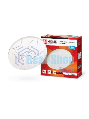 Светильник светодиодный DECO ГЛОРИЯ 24Вт 230В 4000К 1560лм 300мм IN HOME 4690612021904