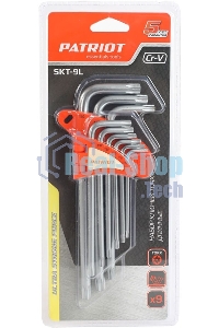 Набор ключей PATRIOT SKТ-9L, TORX, длинные, T10-T50, CRV, 9 шт