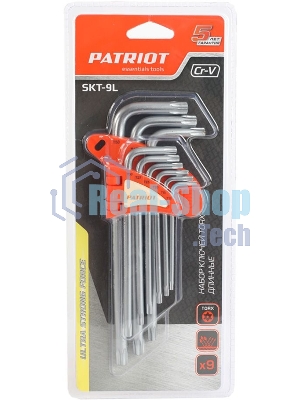 Набор ключей PATRIOT SKТ-9L, TORX, длинные, T10-T50, CRV, 9 шт