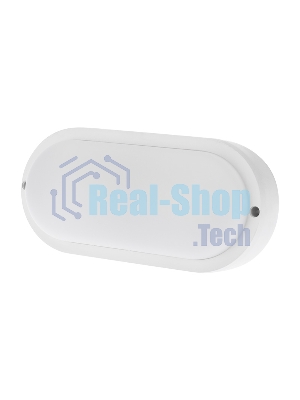 Светильник светодиодный пылевлагозащищенный Rexant ЖКХ-01 овал 18 Вт 1800 Лм IP65 196 мм 6500 K с микроволновым датчиком движения