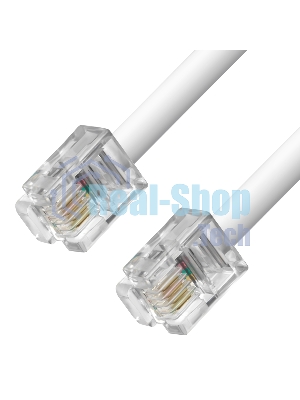 Телефонный шнур Greenconnect удлинитель для аппарата 5.0m GCR-TP6P4C-5.0m, 6P4C (джек 6p4c - jack 6p4c) белый Greenconnect Телефонный шнур удлинитель для аппарата 5.0m GCR-TP6P4C-5.0m, 6P4C (джек 6p4c - jack 6p4c) белый