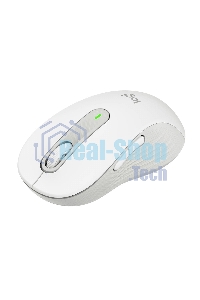 Мышь беспроводная Logitech Signature M650 L белый, 4000 dpi, радиоканал, Bluetooth, USB, кнопки - 5