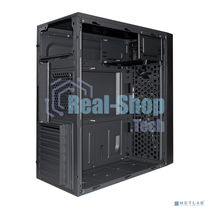 Компьютерный корпус Miditower ExeGate AA-440-AA400 (ATX, AA400 8 см, 2*USB, аудио)