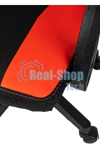 Кресло игровое Zombie Rudger черный/красный