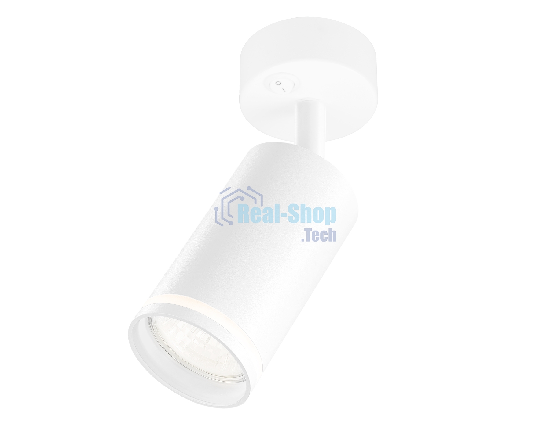 Накладной спот с выключателем Ambrella light TA120 WH белый GU10 max 12W D70*164*D55