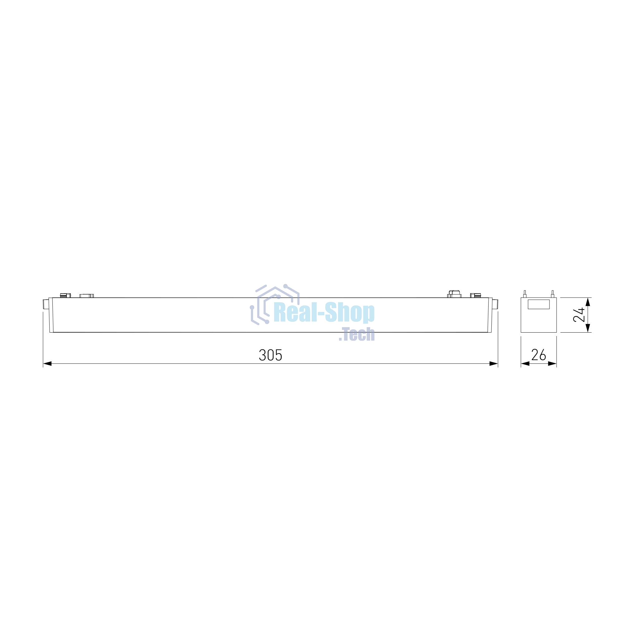 Трековый светильник Flat Magnetic 10W 4000K Vision (чёрный) 85088/01