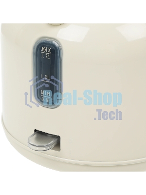 Чайник электрический Candy CK-205 слоновая кость, 1.7 л, 2200 Вт, скрытый нагревательный элемент