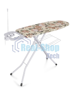 Доска гладильная DOGRULAR КАПИТОЛ белый, чехол с подкладкой из хлопка, подставка под утюг