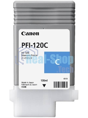 Картридж струйный Canon PFI-120 C 2886C001 голубой (130 мл) для Canon imagePROGRAF TM-200/205