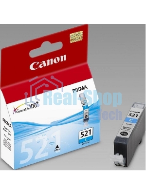 Картридж струйный CLI-521C (2934B004) голубой (535 стр.) для Canon Pixma iP3600, 4600, MP540,MP620, MP630, MP980