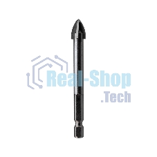 Сверло по стеклу и керамике Kranz 12 мм 4 грани шестигранный хвостовик