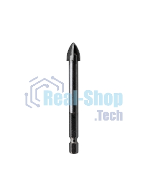 Сверло по стеклу и керамике Kranz 12 мм 4 грани шестигранный хвостовик