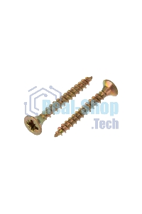 Саморез универсальный Kranz 3х25, желтый цинк, упаковка поставщика (24 000 шт.)