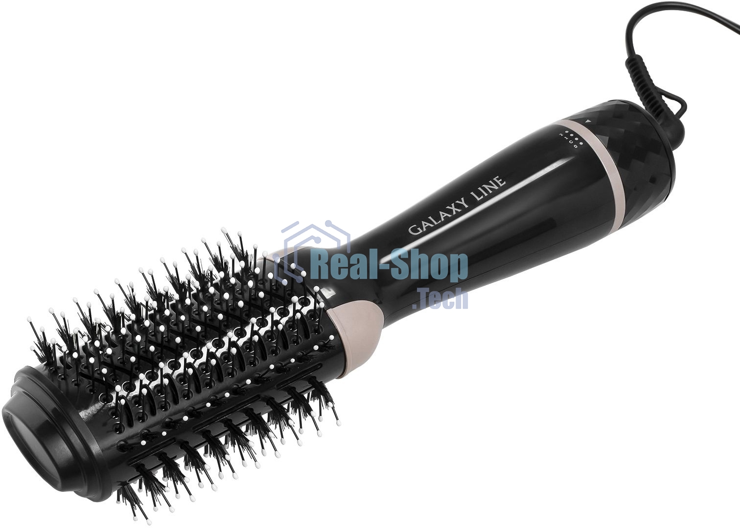 Фен-расческа Galaxy Line GL 4407, черный, 1200 Вт, расческа с керамическим покрытием рабочей поверхности и смешанным типом зубьев, функция 