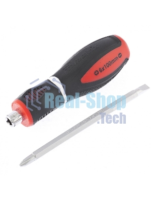 Отвертка комбинированная Matrix, SL6,0/Ph2, CrV, двухкомп. рукоятка MASTER 11580