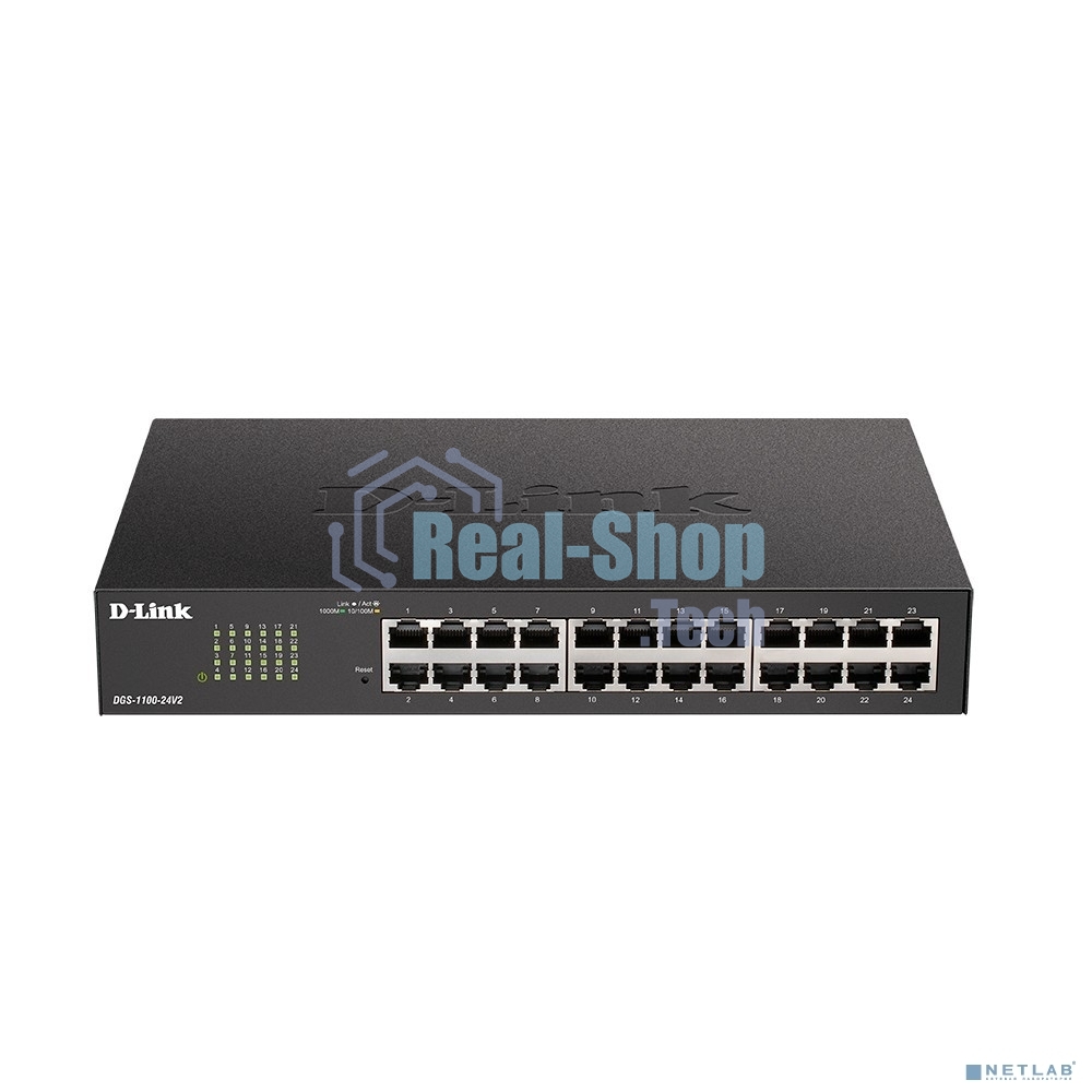Коммутатор настраиваемый L2 D-Link DGS-1100-24V2/A2A c 24 портами 10/100/1000Base-T(465543) 3