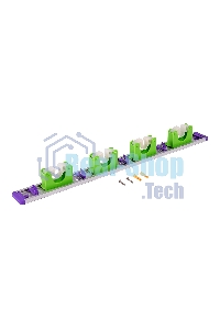 Алюминиевый настенный держатель для садово-огородного инструмента Palisad, 4 ячейки, 4 крюка