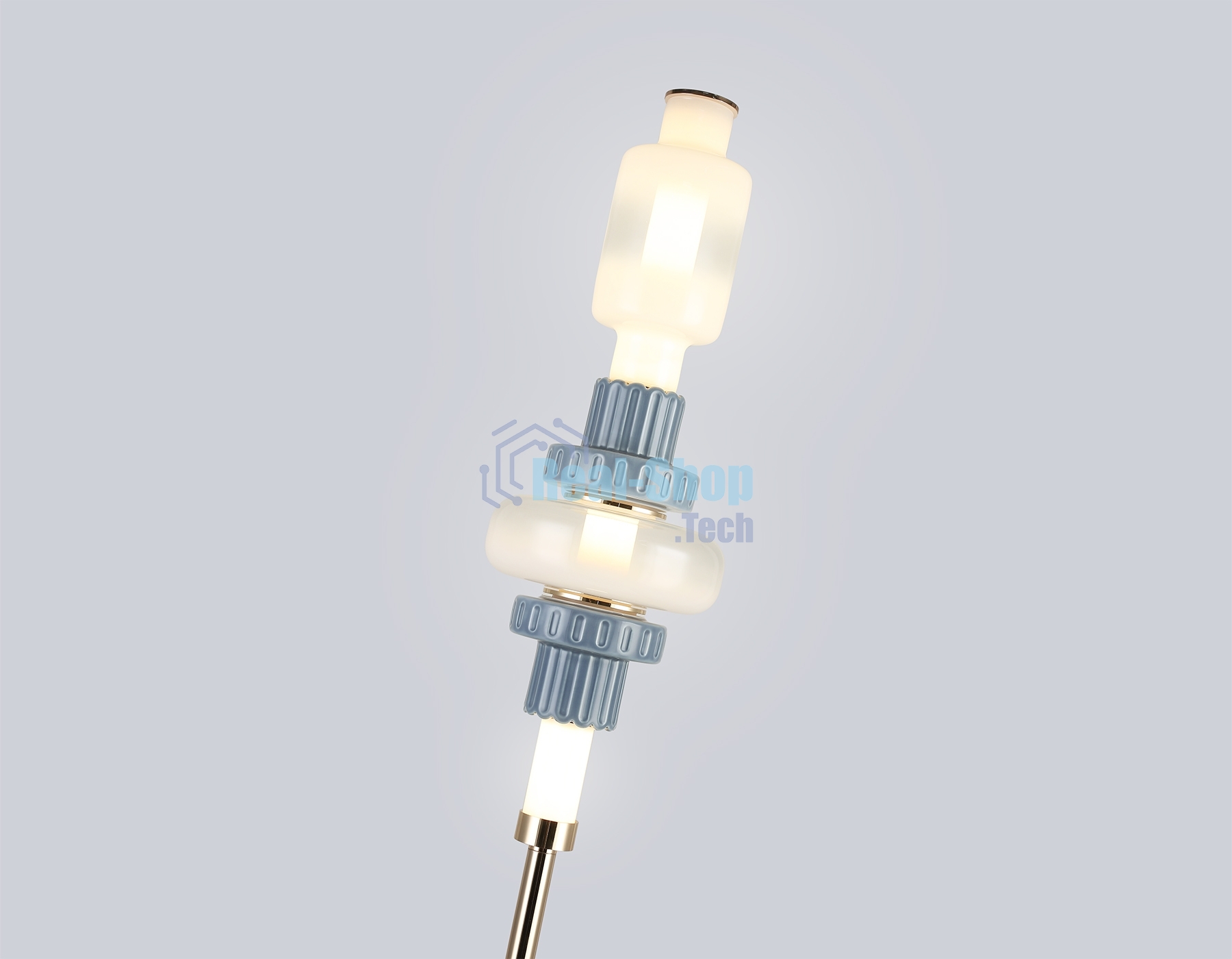 Светильник Ambrella light LH53132 GD/WH/GB золото/белый/серо-синий 8W 3000K D250*1635