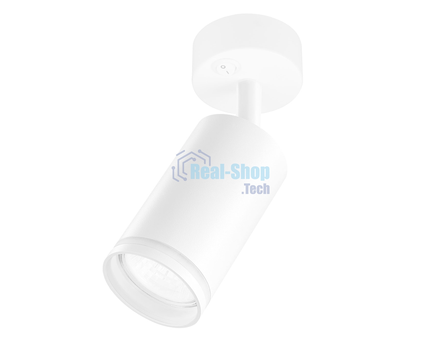 Накладной спот с выключателем Ambrella light TA120 WH белый GU10 max 12W D70*164*D55