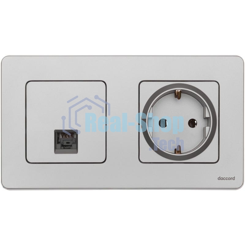 Информационная розетка RJ 45 - категория 5e - UTP - INSPIRIA - алюминий