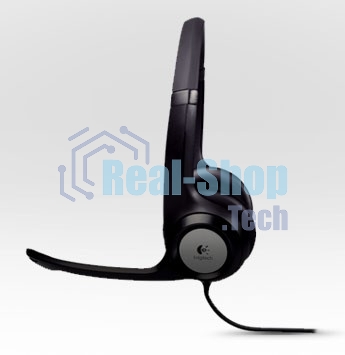 Гарнитура проводная Logitech Headset Logitech H390 USB черный