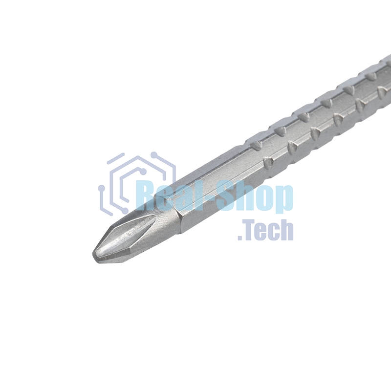 Отвертка реверсивная комбинированная Rexant двухсторонний стержень 120 мм (крестовая PH 2, шлицевая SL 6 мм), двухкомпонентная рукоятка