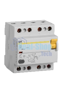 Выключатель дифференциального тока (УЗО) 4п 25А 300мА тип AC ВД1-63 ИЭК MDV10-4-025-300