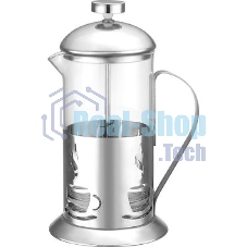 Френч-пресс MALLONY ALITO стеклянный, 350 мл, в корп из нерж стали