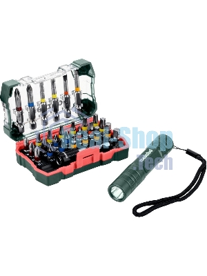 Набор бит METABO 626721000 29 предметов + LED фонарик
