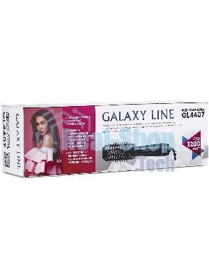 Фен-расческа Galaxy Line GL 4407 черный, 1200 Вт