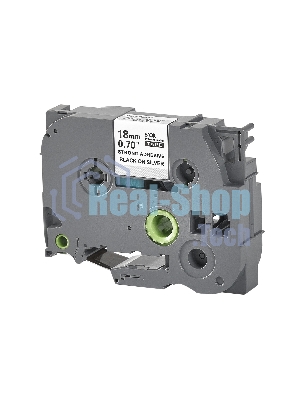 Кассета с лентой S'OK by Sakura Printing TZES941 для Brother, черный на серебре, 18мм/8м, наклейка