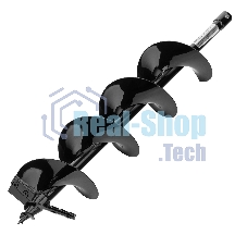 Шнек для грунта Denzel ER-150, диаметр 150 мм, длина 800 мм, соединение 20 мм, съемный нож